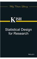 Statistical Design for Research