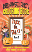 Halloween Party Coloring Book 3