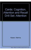 Cards: Cognition, Attention and Recall Drill Set: Attention