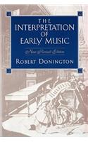 Interpretation of Early Music