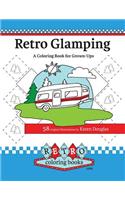 Retro Glamping Coloring Book for Grown-Ups