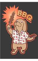 BBQ: 6 X 9 Barbecue Dog Journal, 120 Lined Pages