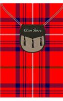 Clan Rose Tartan Journal/Notebook