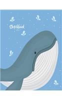 Sketchbook by a madoo: killer whale cover (8.5 x 11) inches 110 pages, Blank Unlined Paper for Sketching, Drawing, Whiting, Journaling & Doodling(1 Killer Whale Sketchbook)