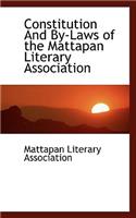 Constitution and By-Laws of the Mattapan Literary Association