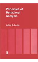 Principles of Behavioural Analysis