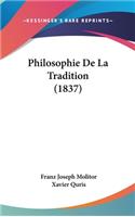 Philosophie de La Tradition (1837)
