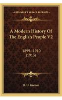 A Modern History Of The English People V2
