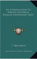 An Introduction to Byrom's Universal English Shorthand (1823)