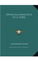 Opuscula Analytica V1-2 (1783)
