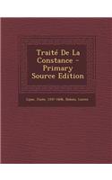 Traité De La Constance