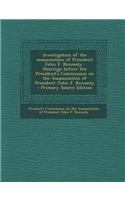 Investigation of the Assassination of President John F. Kennedy