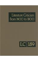 Literature Criticism from 1400 to 1800