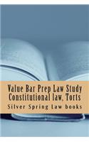 Value Bar Prep Law Study Constitutional Law, Torts