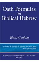 Oath Formulas in Biblical Hebrew