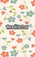 Reading Log: Book Review Journal Notebook Gift For Book Lovers Adults Boys Girls Kids - Reader Record and Share - Green & Red Flowers Cover