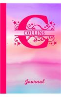 Collins Journal: Personalized Custom First Name Personal Writing Diary - Cute Pink & Purple Watercolor Effect Cover - Daily Journal for Journalists & Writers for Not