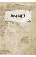 Australia: Ruled Travel Diary Notebook or Journey Journal - Lined Trip Pocketbook for Men and Women with Lines