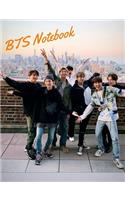 BTS Notebook: 120 Page College Ruled by 7.44" x 9.69 Notebook