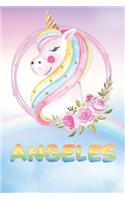 Angeles: Want To Give Angeles A Unique Memory & Emotional Moment? Show Angeles You Care With This Personal Custom Named Gift With Angeles's Very Own Unicorn 