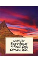 Dramatic Desert-Scapes 14-Month Desk Calendar 2020