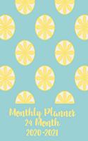 Monthly Planner, 24 Month, 2020-2021