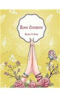 Blank Cookbook Recipes & Notes: Pretty yellow cover, Recipes & Notes, Blank Cookbook For Writing Recipes In, Food Cookbook Design 120 Pages 8.5" x 11"