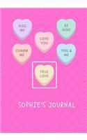 Sophie's Journal: An Adorable Notebook for Your Young Writer to Jot Down Their Thoughts, Ideas and Dreams.