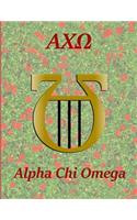 Alpha Chi Omega: Blank Sketch / Drawing Book - 8.5 X 11 Paper - Unlined Journal - 100 Pages