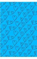 Journal Notebook Scribbly Hearts Pattern 2