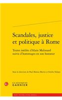 Scandales, Justice Et Politique a Rome