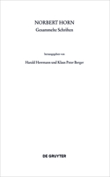 Norbert Horn, Gesammelte Schriften