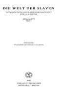 Welt Der Slaven. Jahrgang LVI (2011) Heft 2. Schwerpunkt: Psychedelik Und Slavische Literaturen