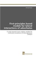 First-principles based models for lateral interactions of adsorbates