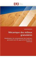 M�canique Des Milieux Granulaires