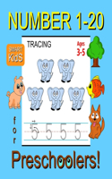 Number Tracing 1-20 for Preschoolers