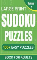 Large Print Sudoku Puzzles Book For Adults