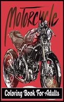 Motorcycle Coloring Book For Adults