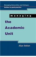 Managing the Academic Unit