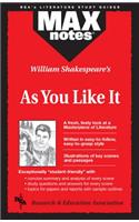 As You Like It (Maxnotes Literature Guides)