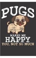 Pug Dog Sarcastic Sayings Notebook Journal: Pug Dog Sarcastic Sayings Notebook Journal Gift Dot Grid 6 x 9 120 Pages