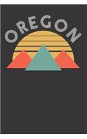 Oregon Portland Mountain Notebook Journal: Oregon Portland Mountain Notebook Journal Gift Dot Grid 6 x 9 120 Pages