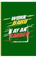Work Hard Kayak Harder: For All Kayak Player Athlete Sports Notebooks Gift (6x9) Dot Grid Notebook