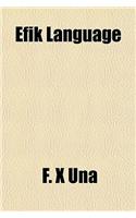 Efik Language