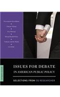 Issues for Debate in American Public Policy