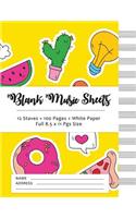 Blank Music Sheets