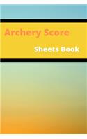 Archery Score Sheets Book