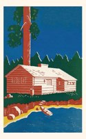 Vintage Journal Cabin by Lake: (Pocket Sized - Found Image Press Journals)