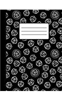 Tossed d20 Composition Notebook