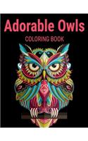 Adorable Owls Coloring Book